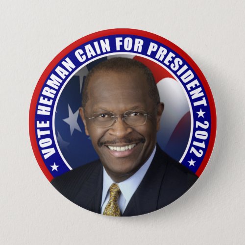 Vote Herman Cain 2012 Button