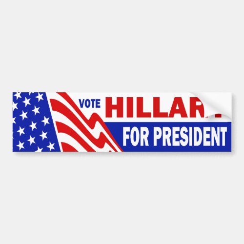 Vote Hillary for President Bumper Sticker
