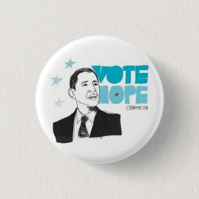 VOTE HOPE PINBACK BUTTON (Front)