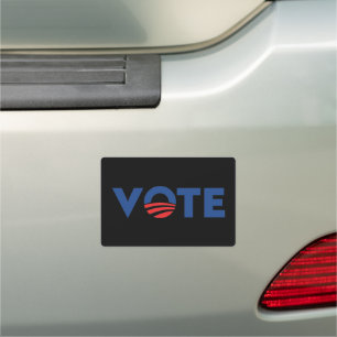 Vote hope red black and blue typography democrat car magnet