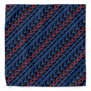 Vote hope red black and blue typography pattern bandana