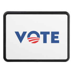 Vote hope red white and blue typography democrat hitch cover