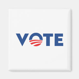 Vote hope red white and blue typography democrat magnet
