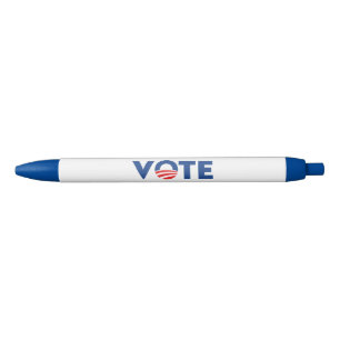 Vote hope red white and blue typography democrat pen