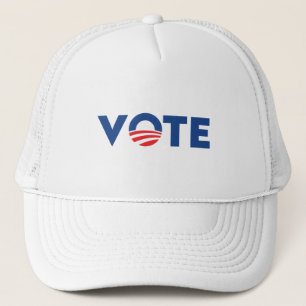 Vote hope red white and blue typography democrat trucker hat