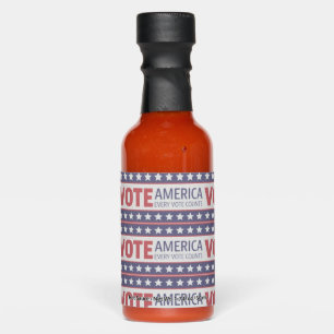Vote, Hot Sauce Bottle Favors.