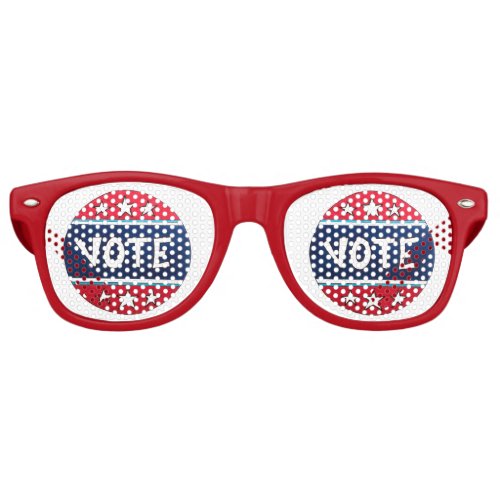 VOTE I Voted Election Day USA Voting Polling Place Retro Sunglasses