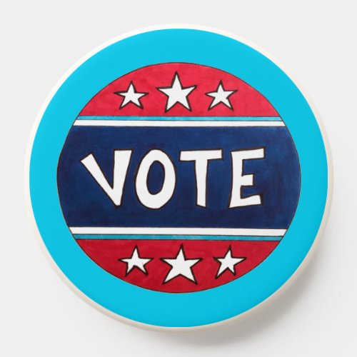 VOTE I Voted Sticker Election Day Patriotic Voting PopSocket