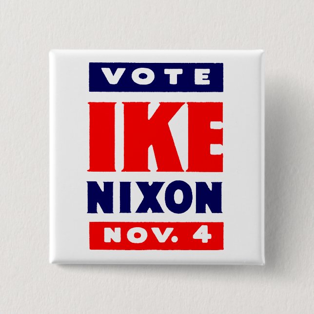 Vote Ike, Nixon in 1952 Pinback Button (Front)