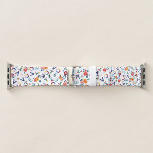 Vote in elections floral pink blue apple watch band