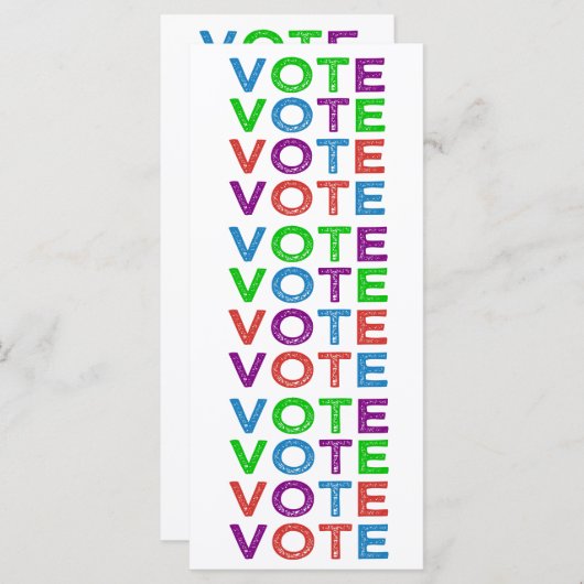 VOTE in Multi-colors (Front/Back)