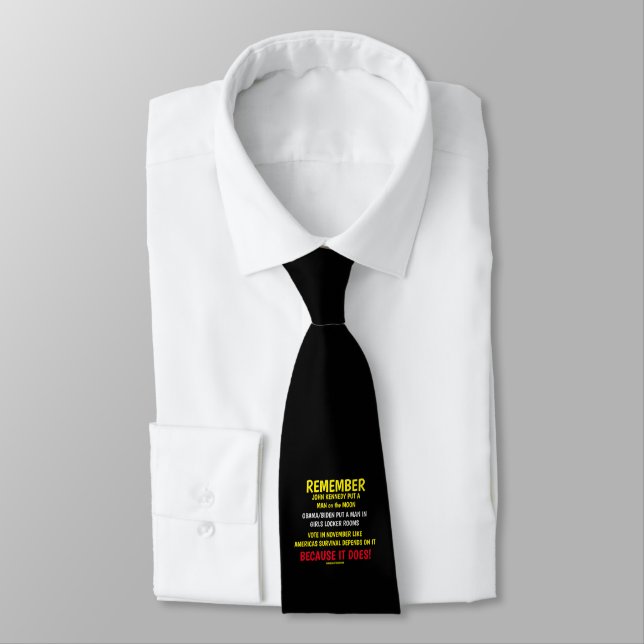 VOTE IN NOVEMBER NECK TIE (Tied)