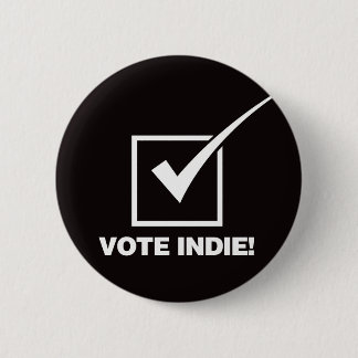 Vote Indie - Solid Pinback Button