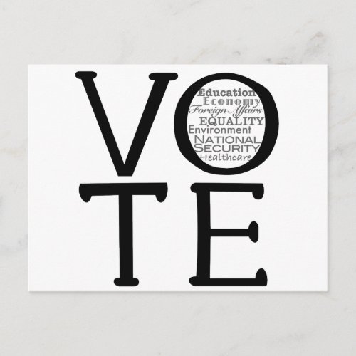Vote Issues Postcard