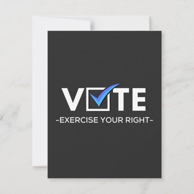 Vote (It Matters) Thank You Card (Front)