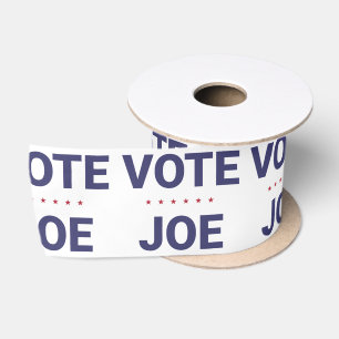 Vote Joe (2020 US election, Democratic Party) Satin Ribbon