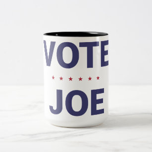 Vote Joe (2020 US election, Democrats) Two-Tone Coffee Mug