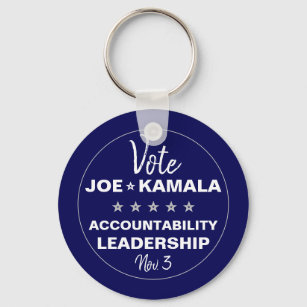 Vote Joe Biden Kamala Harris 2024 Template Keychain