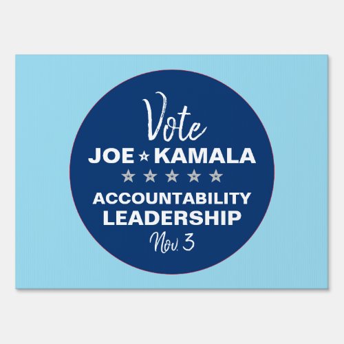 Vote Joe Biden Kamala Harris 2024 Template Lawn Sign