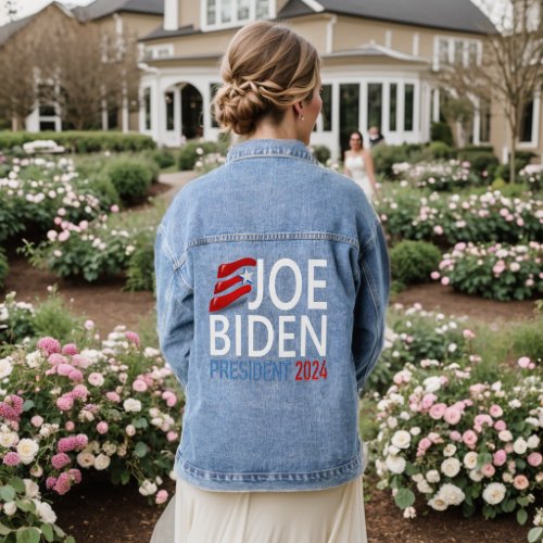 Vote Joe Biden President 2024 Election  Denim Jacket