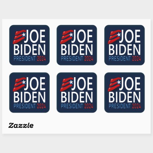 Vote Joe Biden President 2024 Election Square Sticker
