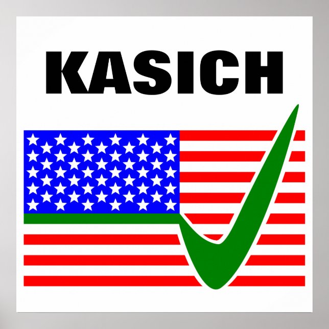 Vote John Kasich for President 2016 Poster (Front)