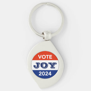 Vote Joy 2024 Harris Walz Keychain