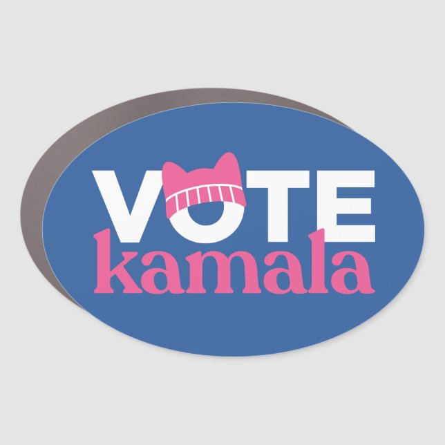 Vote Kamala Blue Car Magnet (Front)
