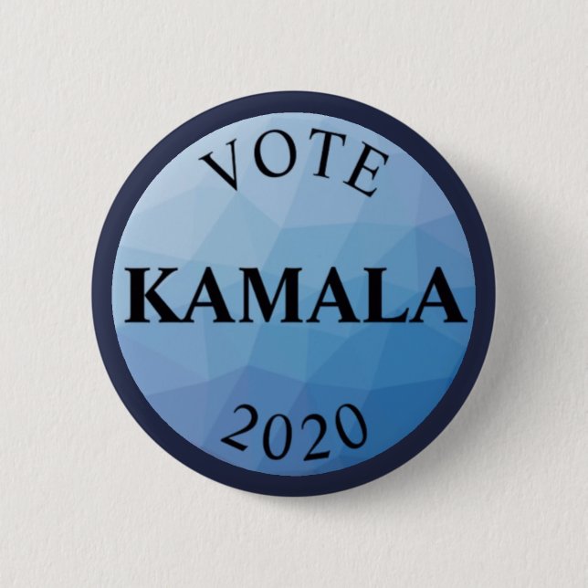 Vote Kamala Harris 2020 Blue Button (Front)