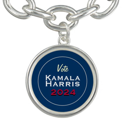 Vote KAMALA HARRIS 2024 Campaign Charm Bracelet