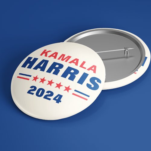 Vote Kamala Harris 2024 Election Pinback Button