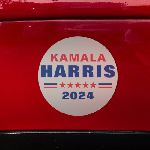 Vote Kamala Harris 2024 Election Round Car Magnet