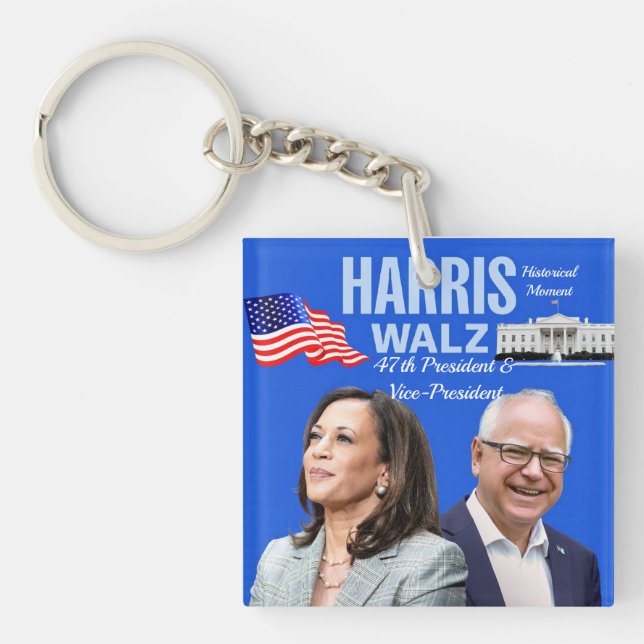 Vote-Kamala-Harris and Tim-Walz-2024_ Keychain (Front)