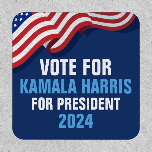 Vote Kamala Harris for President 2024 Blue Patch