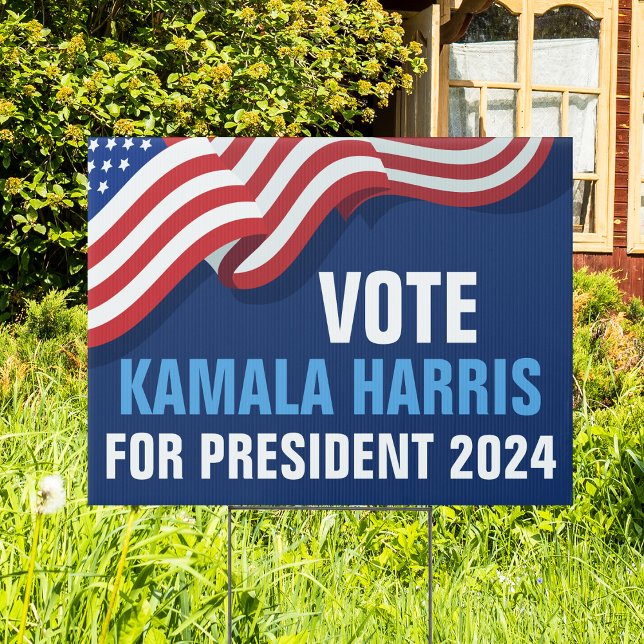 Vote Kamala Harris for President 2024 Blue Yard Sign (Creator Uploaded)