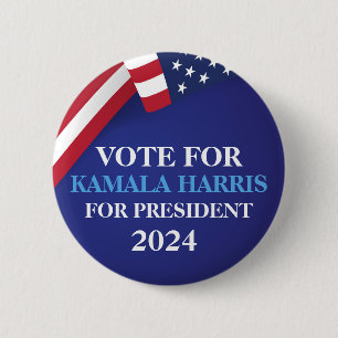 Vote Kamala Harris For President 2024 Button