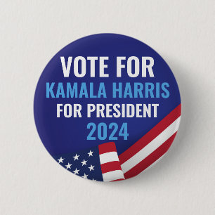 Vote Kamala Harris For President 2024 Button