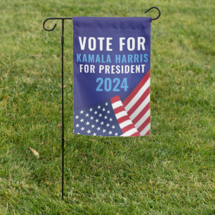 Vote Kamala Harris For President 2024  Garden Flag