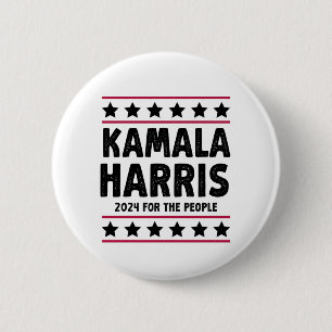 Vote Kamala Harris for President Blue Election Button