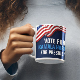 Vote Kamala Harris for President Blue Election Coffee Mug