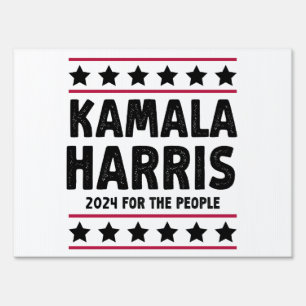 Vote Kamala Harris for President Blue Election Sign