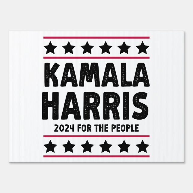 Vote Kamala Harris for President Blue Election Sign (Front)