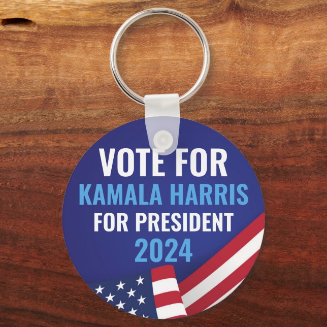 Vote Kamala Harris For President  Keychain (Front)
