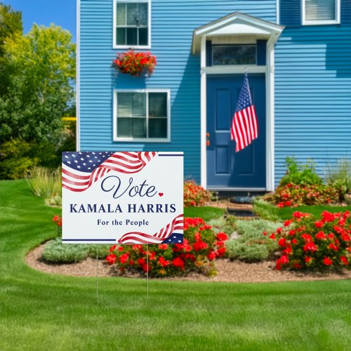 Vote Kamala Harris for the People Yard Sign