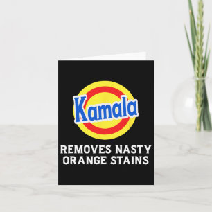 Vote Kamala Removes Nasty Orange Stains Detergent Card