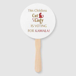 Vote Kamala Sign/Fan Hand Fan
