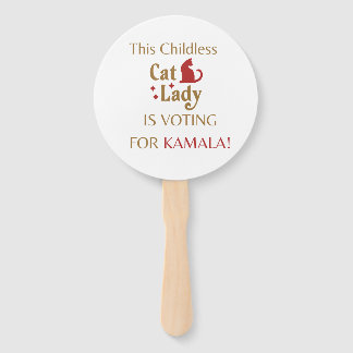 Vote Kamala Sign/Fan Hand Fan