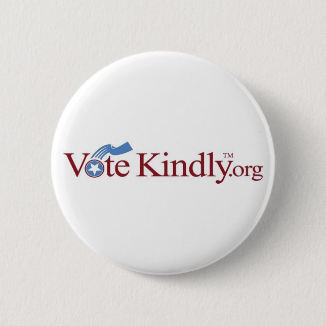 Vote Kindly Red Button (Front)