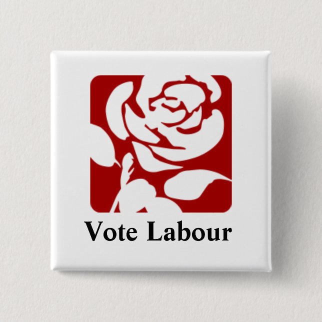 Vote Labor button (Front)