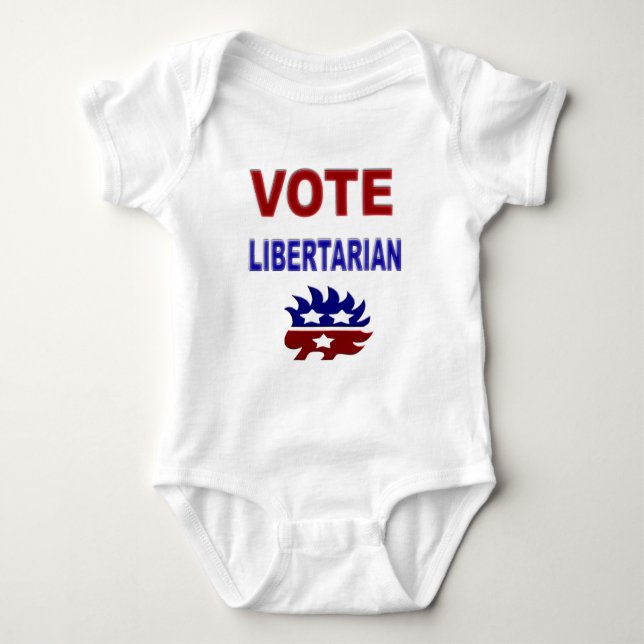 Vote Libertarian Baby Bodysuit (Front)